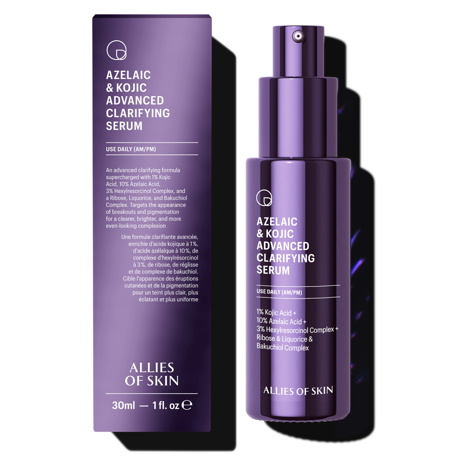 Allies of skin Azelaic & Kojic Advanced Clarifying Serum-Сыворотка осветляющая с азелаиновой кислотой