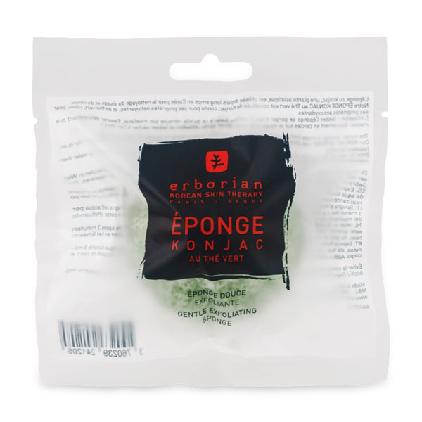 GREEN TEA KONJAC SPONGE-спонж для очищення шкіри-зображення_2