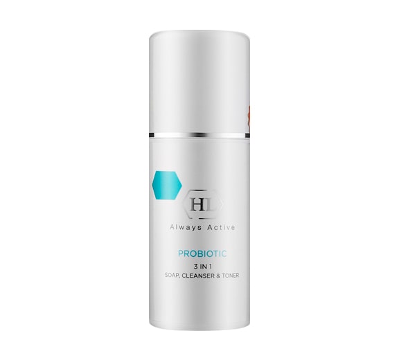 Holy Land Cosmetics Probiotic 3 in 1-Мягкая очищающая тонизирующая эмульсия-демакияж