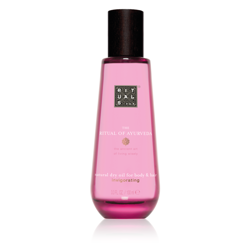 Rituals The Ritual of Ayurveda Natural Dry Oil Kapha For Body & Hair Invigorating (Kapha)-Суха олія для тіла та волосся