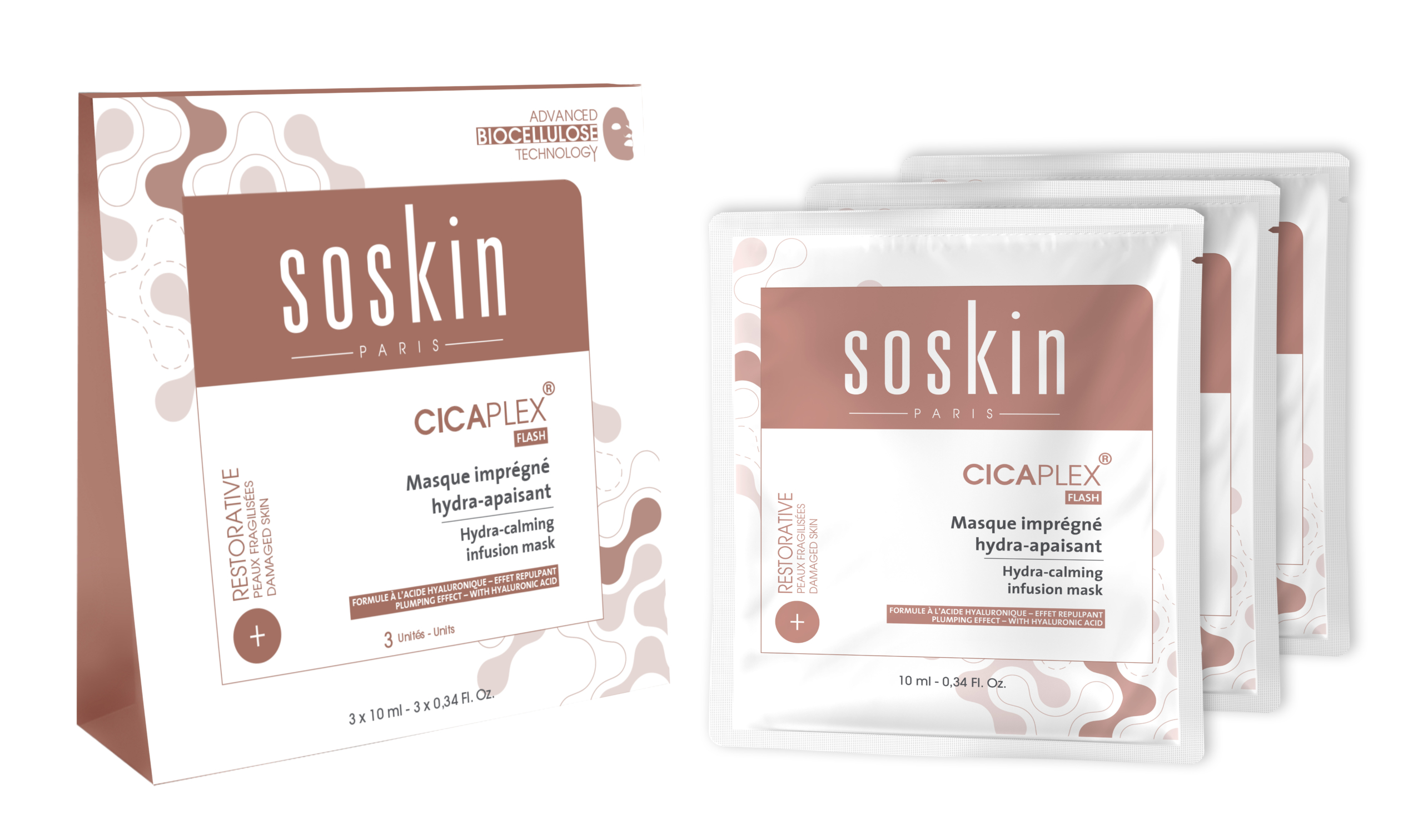 CICAPLEX FLASH HYDRA-CALMING INFUSION MASK -Гидроуспокаивающая инфузионная маска в биоцелюлозе-изображение_2