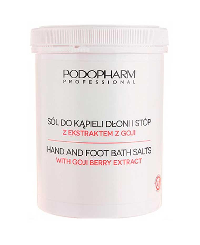 Podopharm Professional Hand Foot Bath Salt -Соль смягчающая для ванн при педикюре и маникюре с ягодами годжи и маслом ши