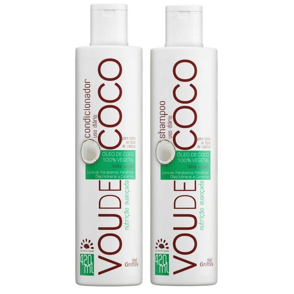 Griffus Kit Shampoo + Condicionador Vou De Coco Griffus -Набор для восстановления волос 420+420 ml