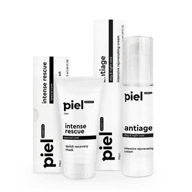 Антивозрастной комплекс для мужчин Piel Cosmetics-50 мл+50 мл