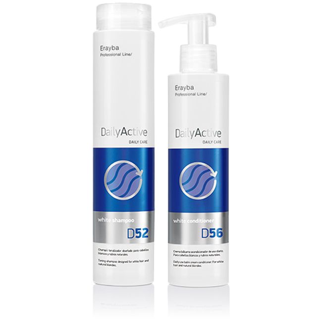 Набор Erayba White Factor D52/D56 для седых и осветленных волос-(шамп.250мл.+конд.250мл.)