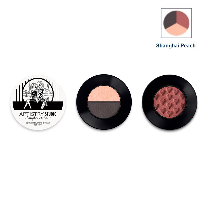 Shanghai Peach ARTISTRY STUDIO Shanghai Edition-Палитра шелковистых теней для век и румян для лица